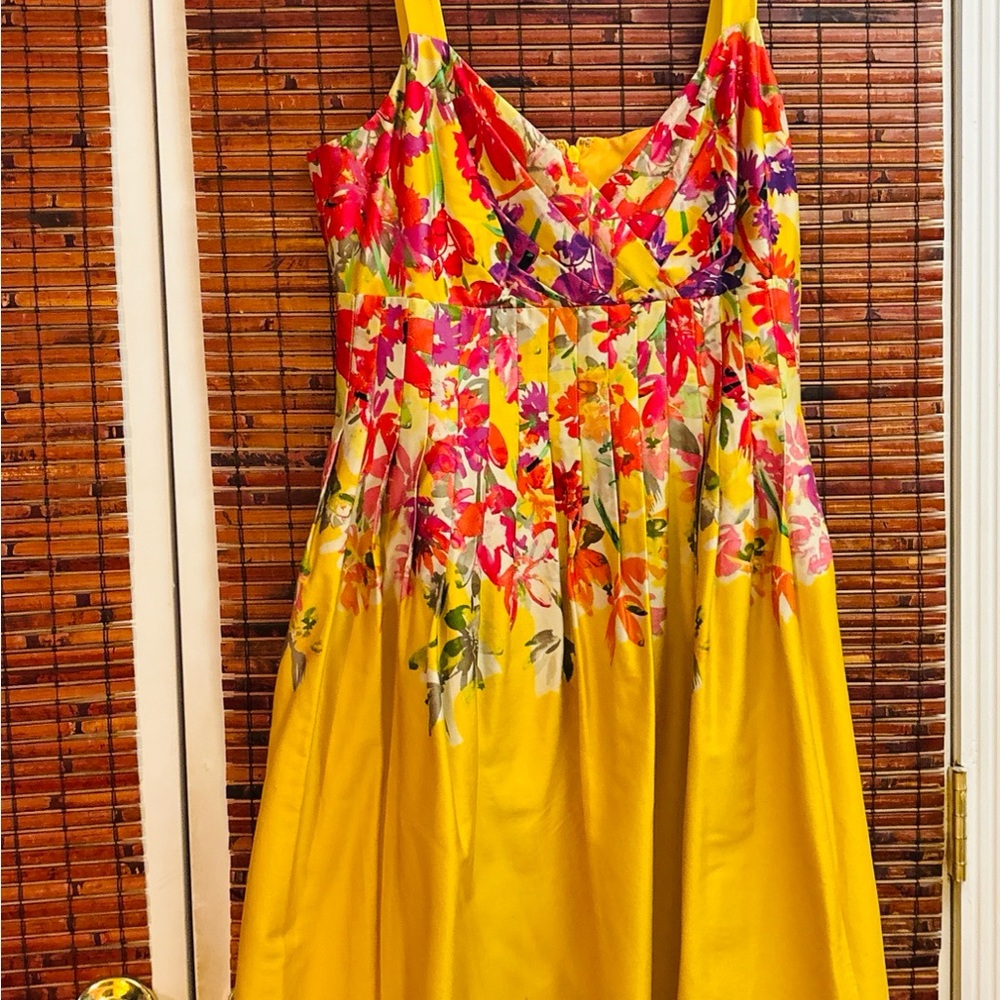 Evan Picone Sunny Yellow Dress